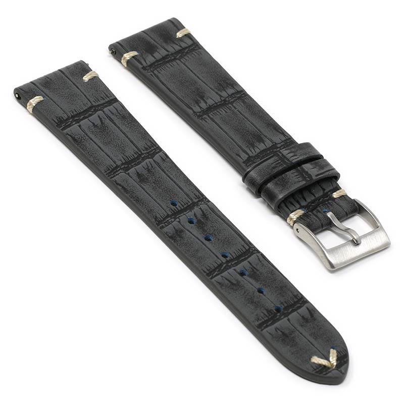 DASSARI Vintage Alligator Strap for Fitbit Sense