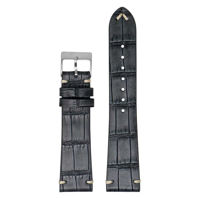 DASSARI Vintage Alligator Strap for Fitbit Sense