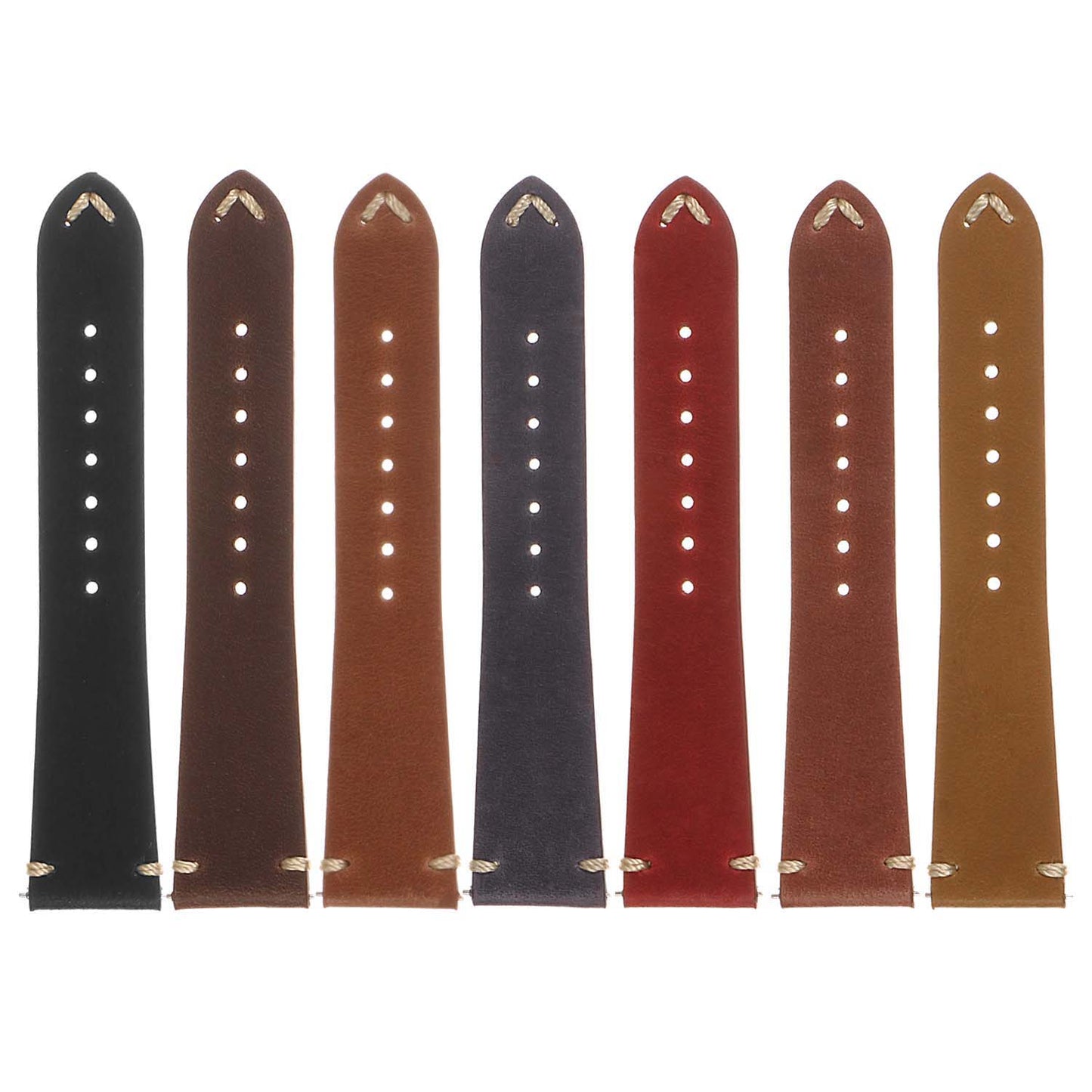 Dassari Tribute II Vintage Italian Leather Quick Release Watch Strap