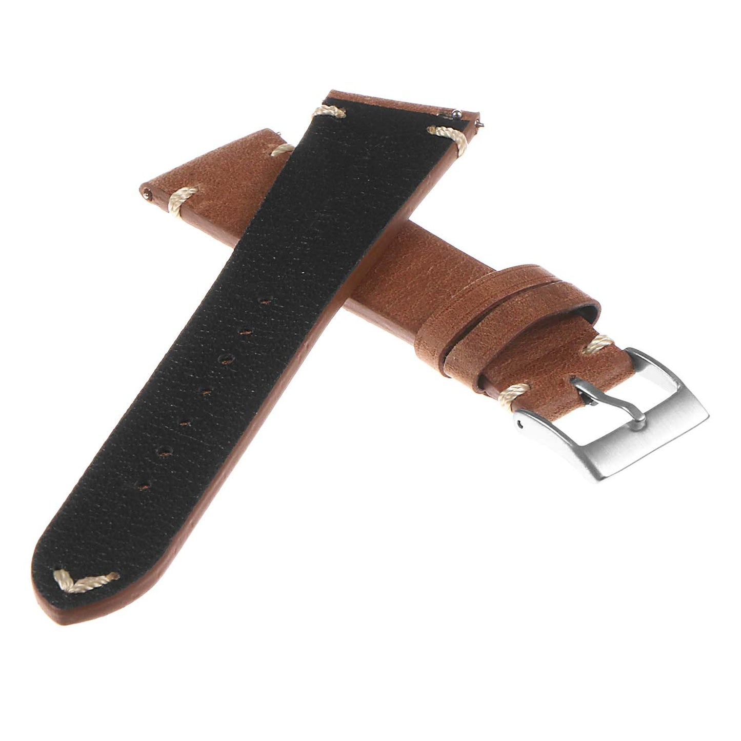 Dassari Tribute II Vintage Italian Leather Quick Release Watch Strap