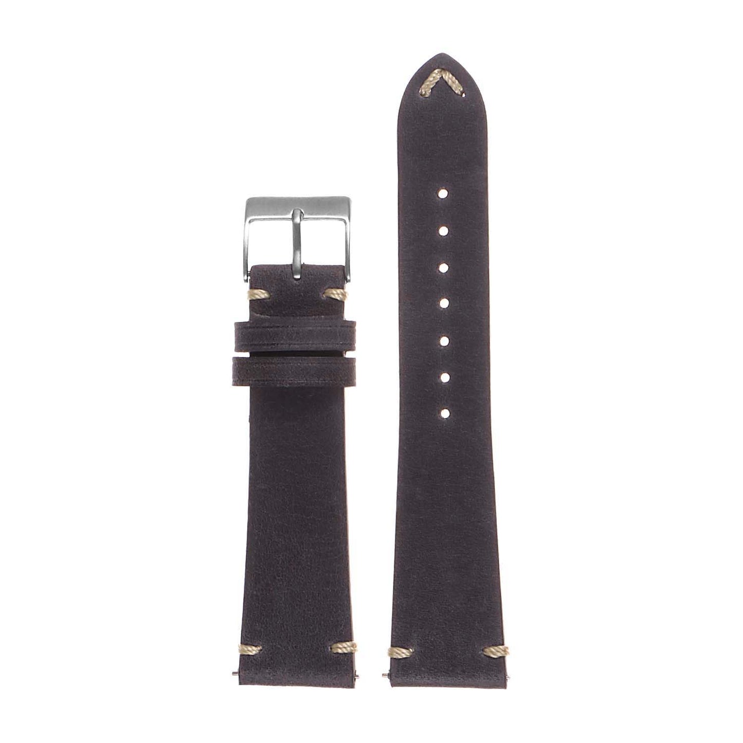 Dassari Tribute II Vintage Italian Leather Quick Release Watch Strap