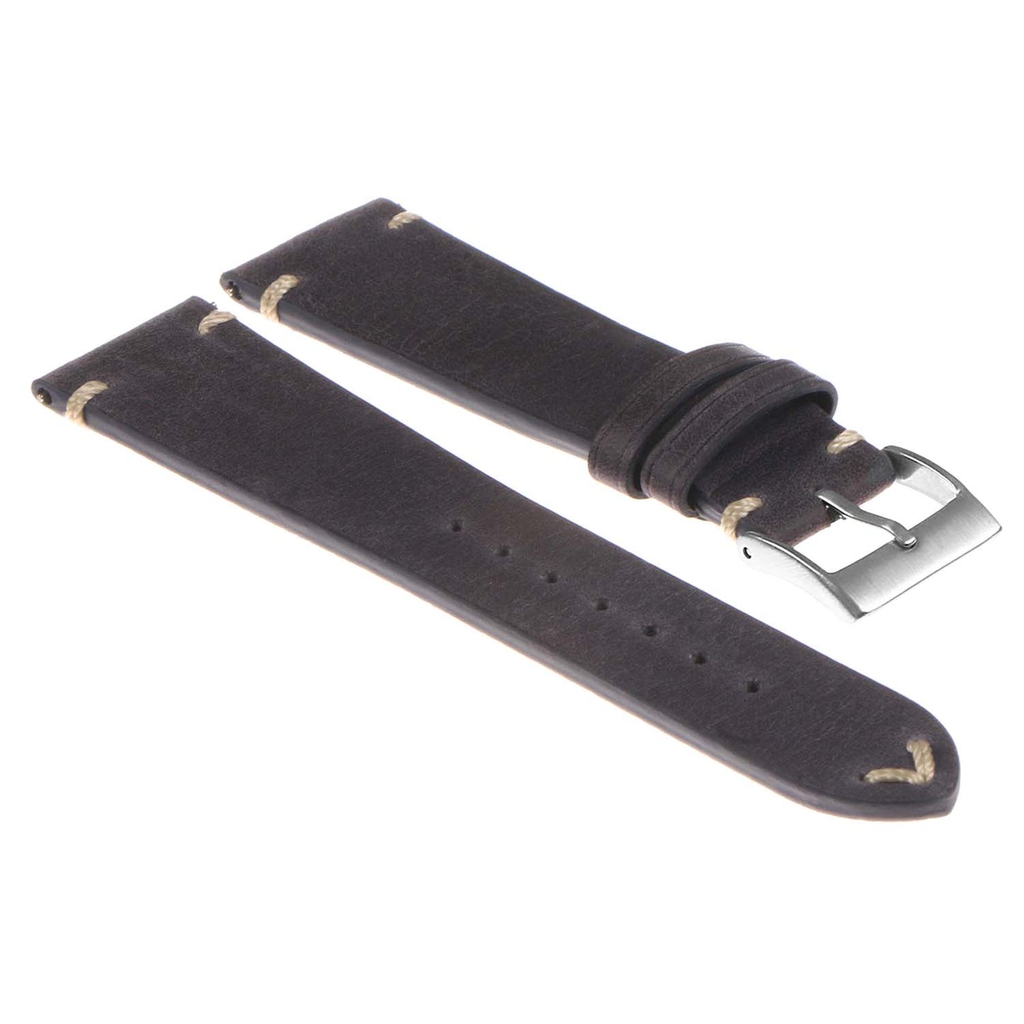 Dassari Tribute II Vintage Italian Leather Quick Release Watch Strap
