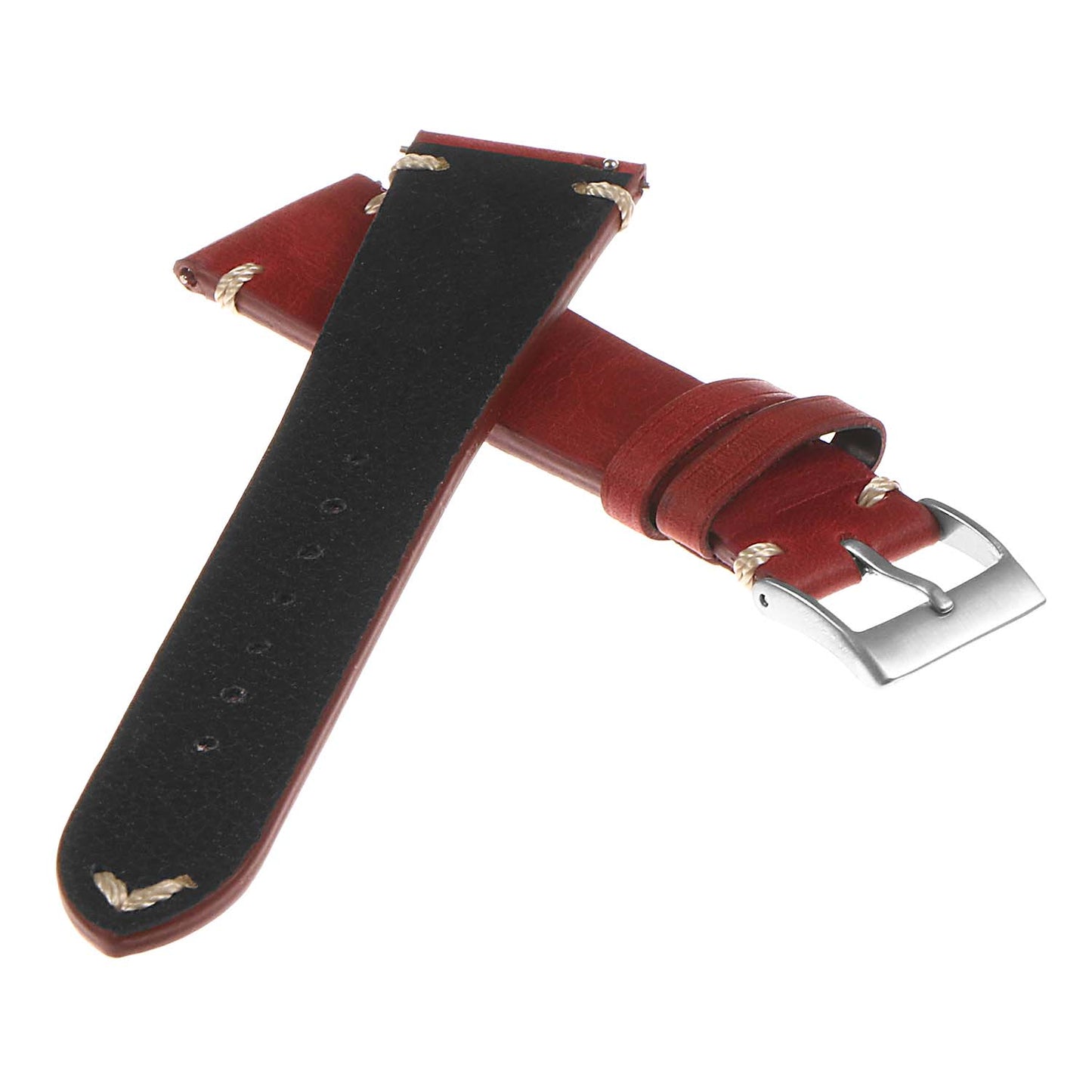 Dassari Tribute II Vintage Italian Leather Quick Release Watch Strap