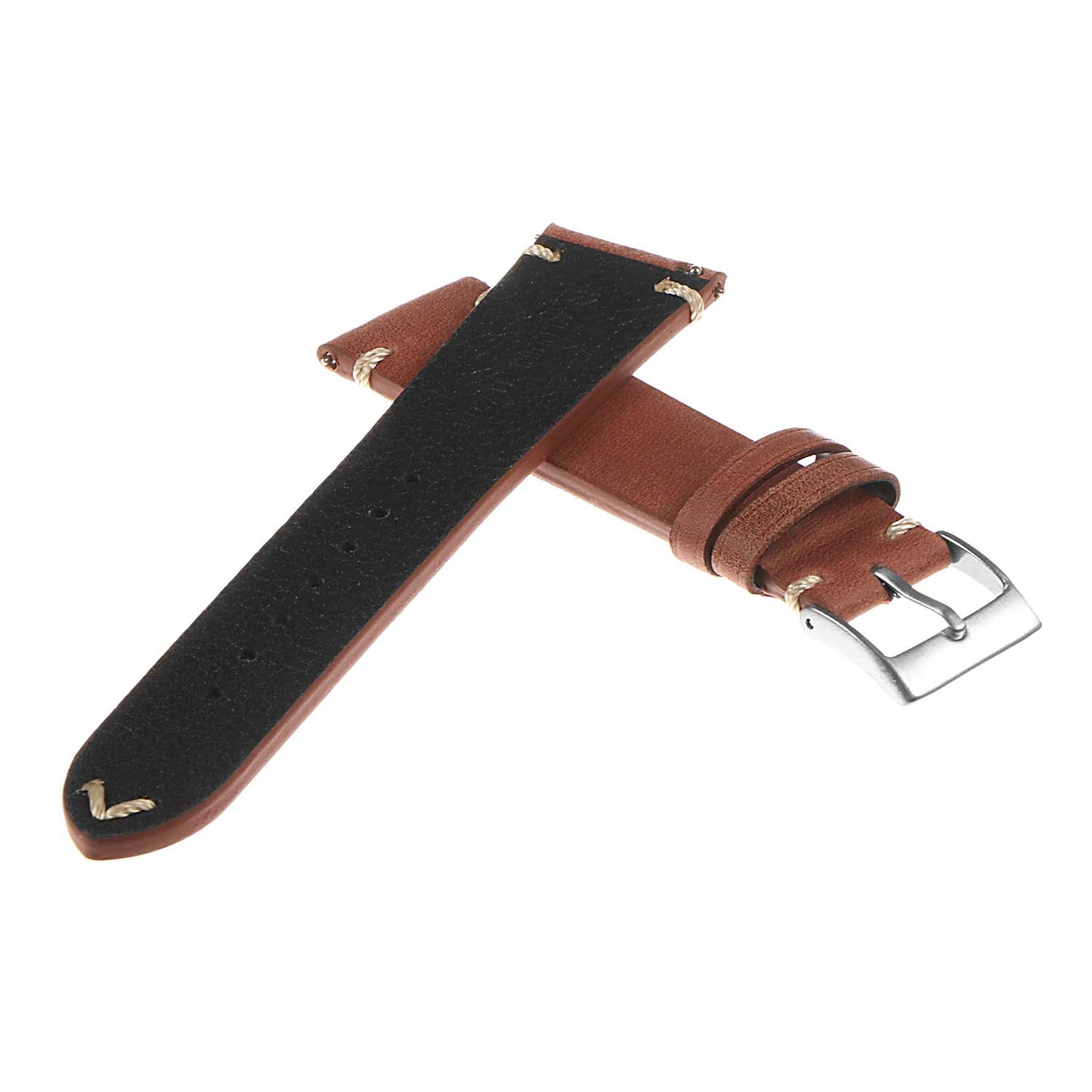 Dassari Tribute II Vintage Italian Leather Quick Release Watch Strap