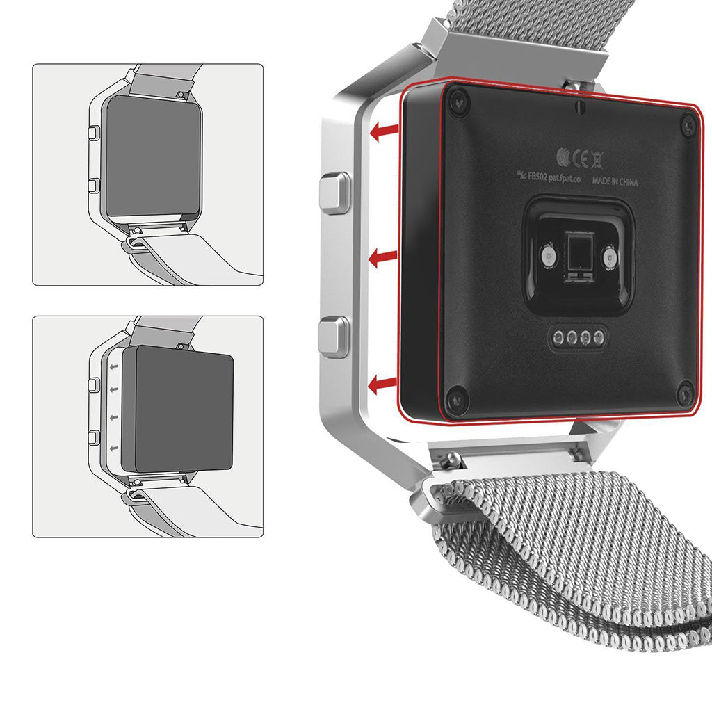 Stainless Steel Frame for Fitbit Blaze