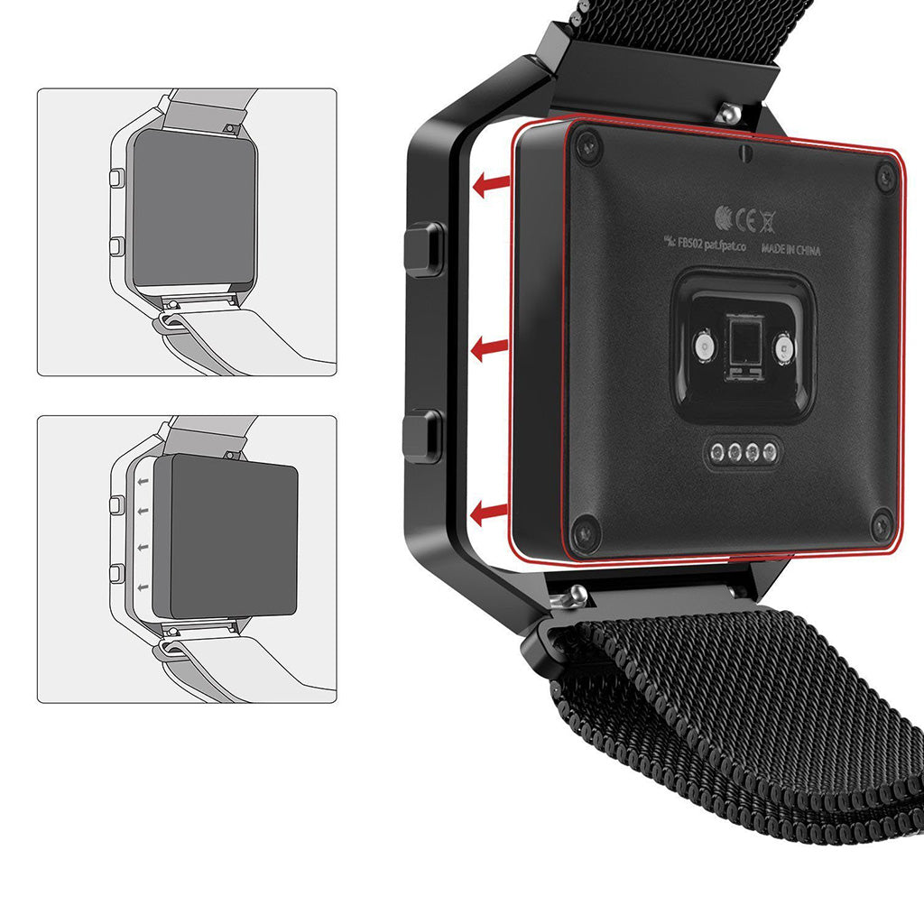 Stainless Steel Frame for Fitbit Blaze