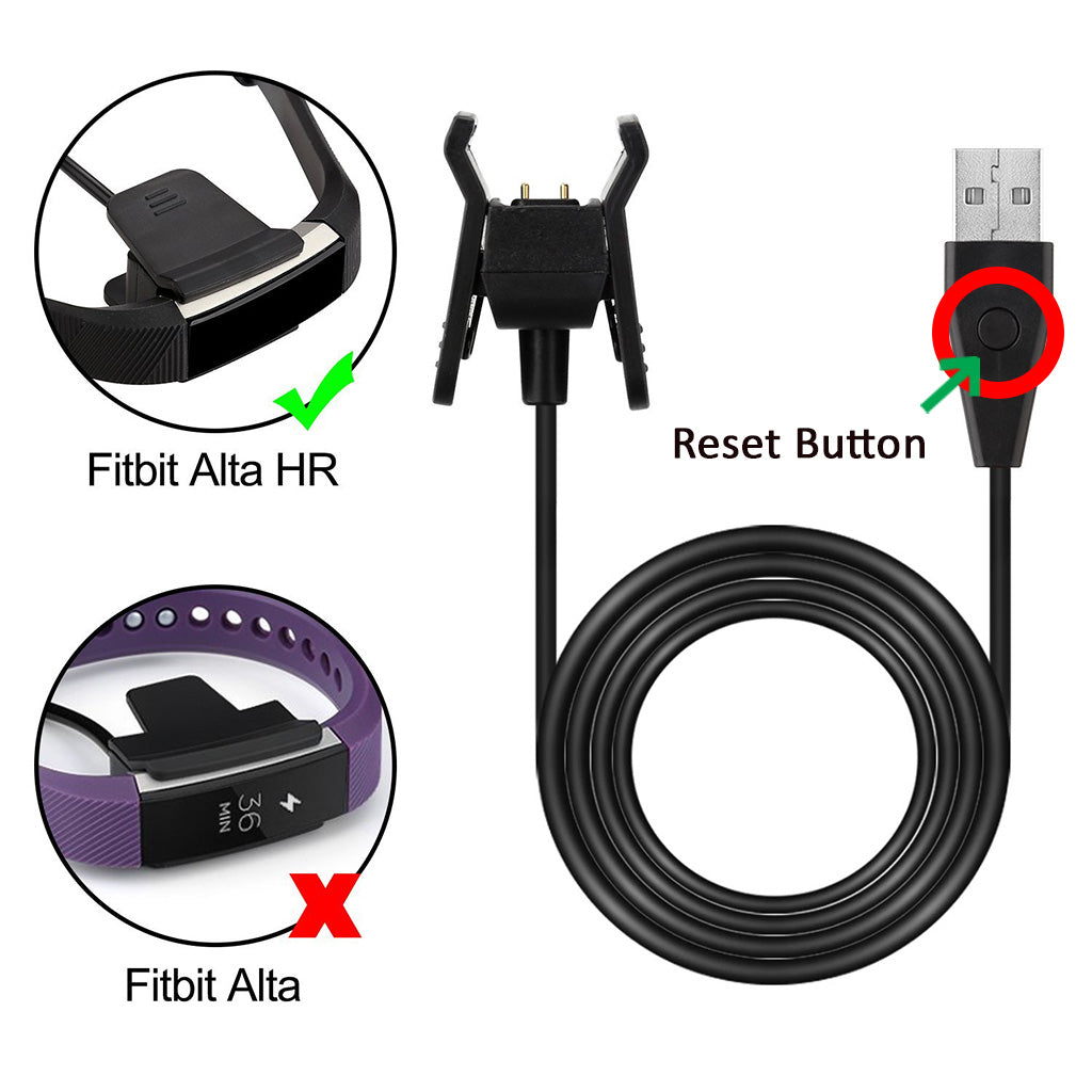 Charger Clip with Reset for Fitbit Alta HR