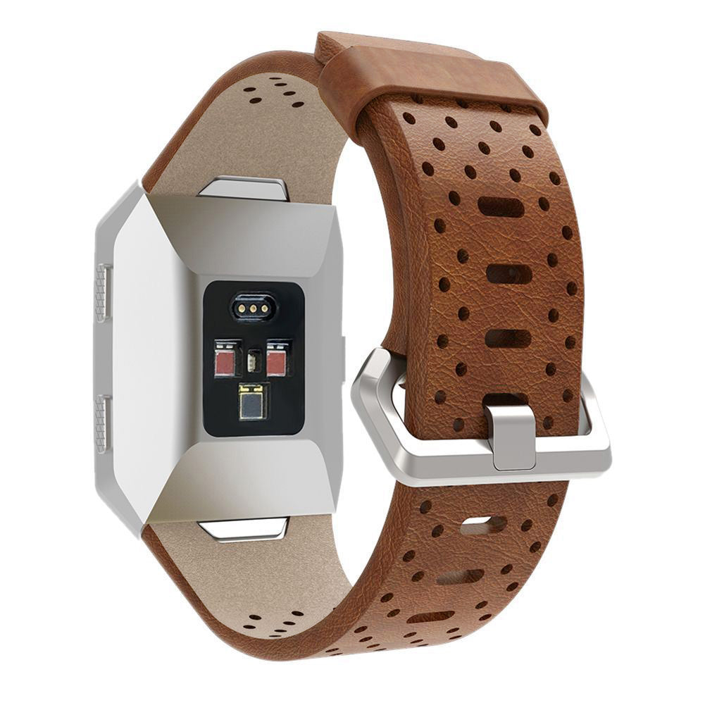 Perforated Genuine Leather Strap for Fitbit Ionic