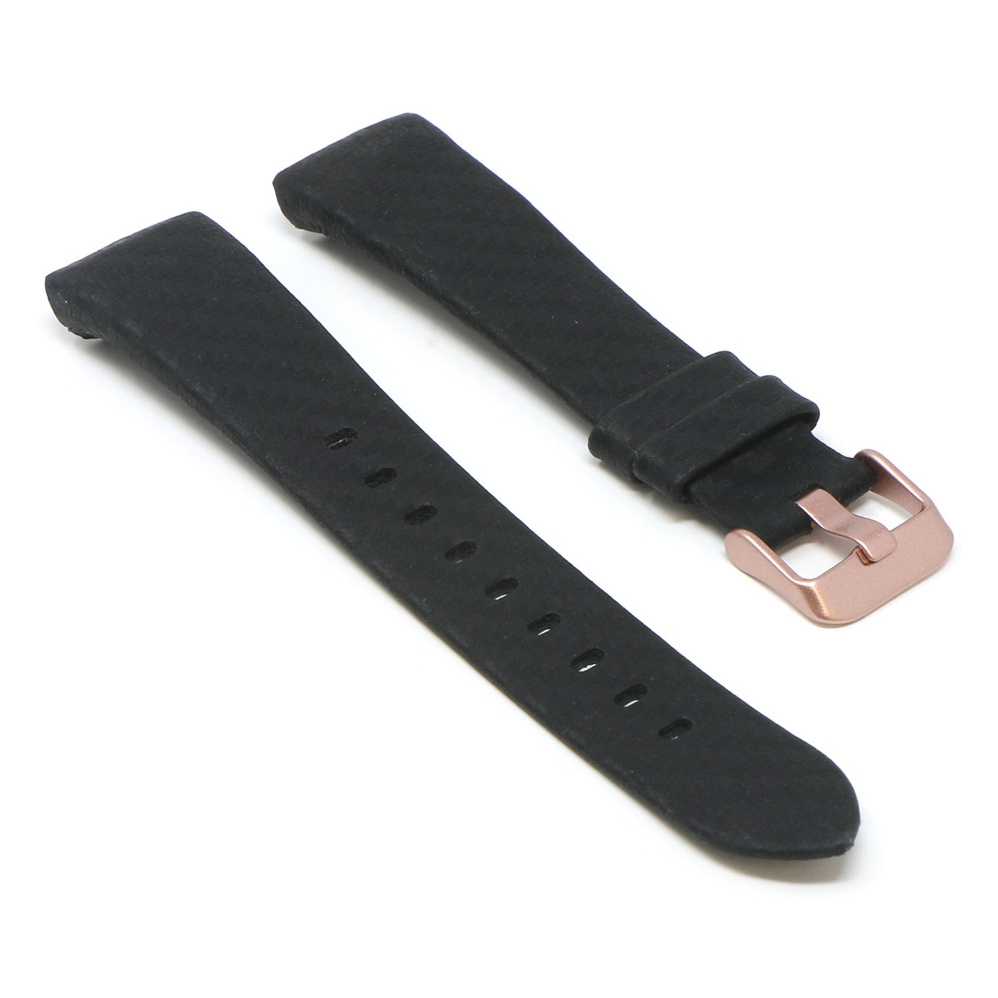 Carbon Fiber Embossed Leather Strap for Fitbit Charge 3 & Charge 4