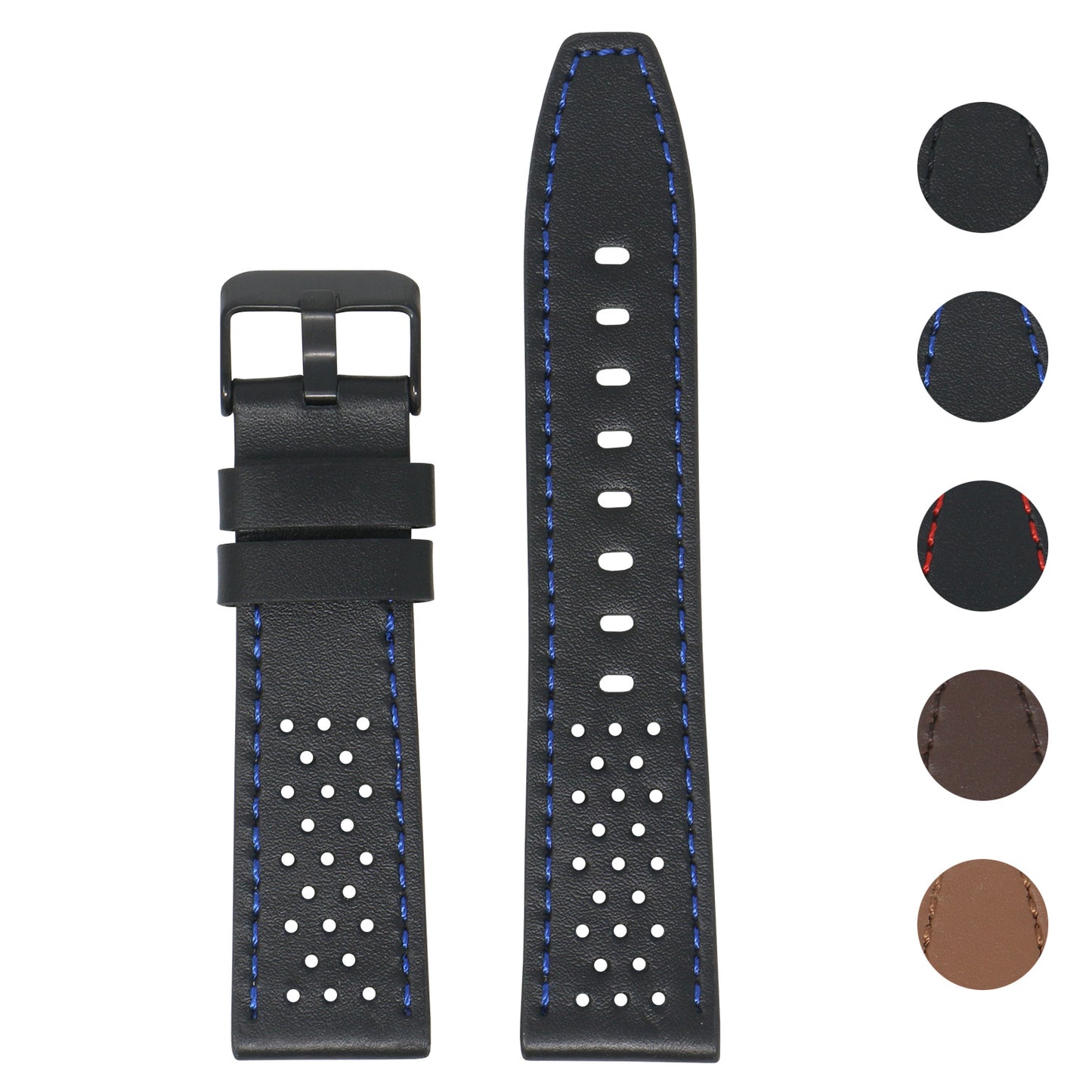 Perforated Leather Rally Strap for Fitbit Charge 3 & Charge 4