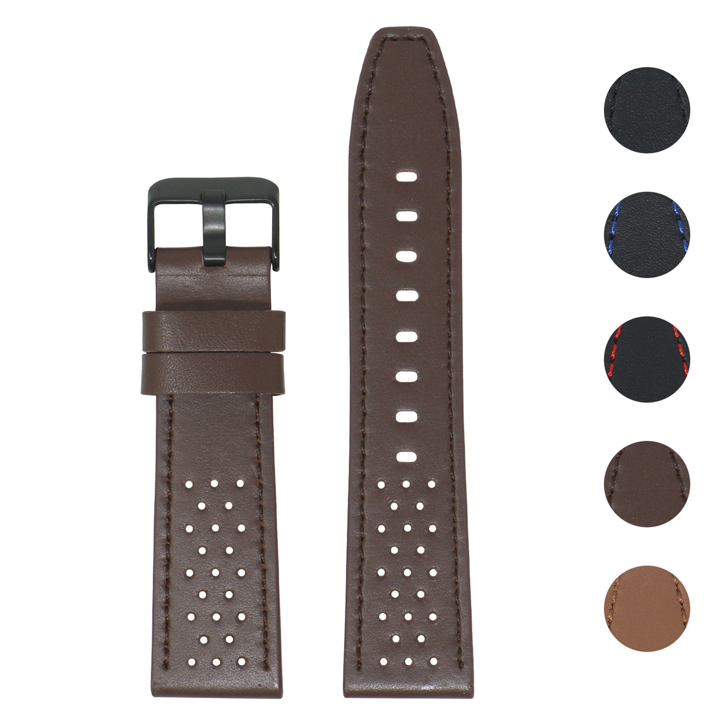 Perforated Leather Rally Strap for Fitbit Charge 3 & Charge 4