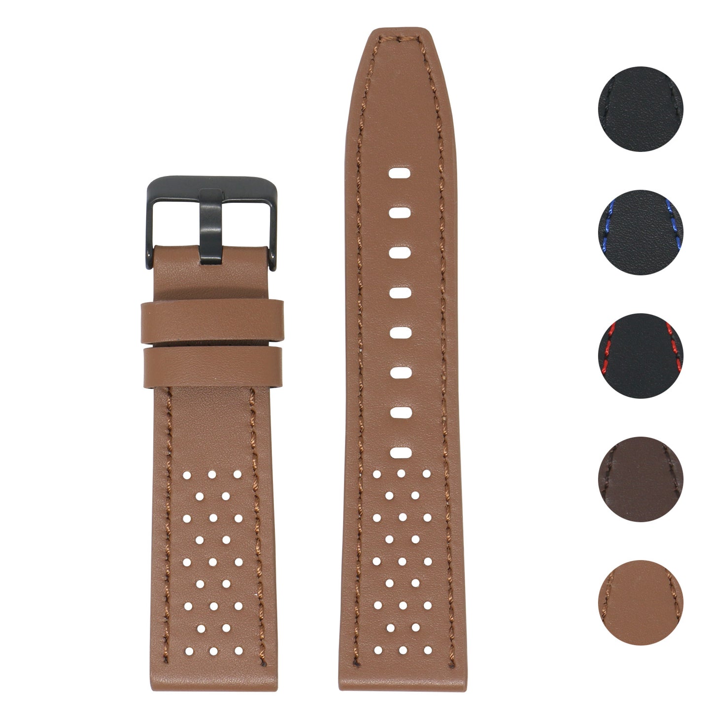 Perforated Leather Rally Strap for Fitbit Charge 3 & Charge 4