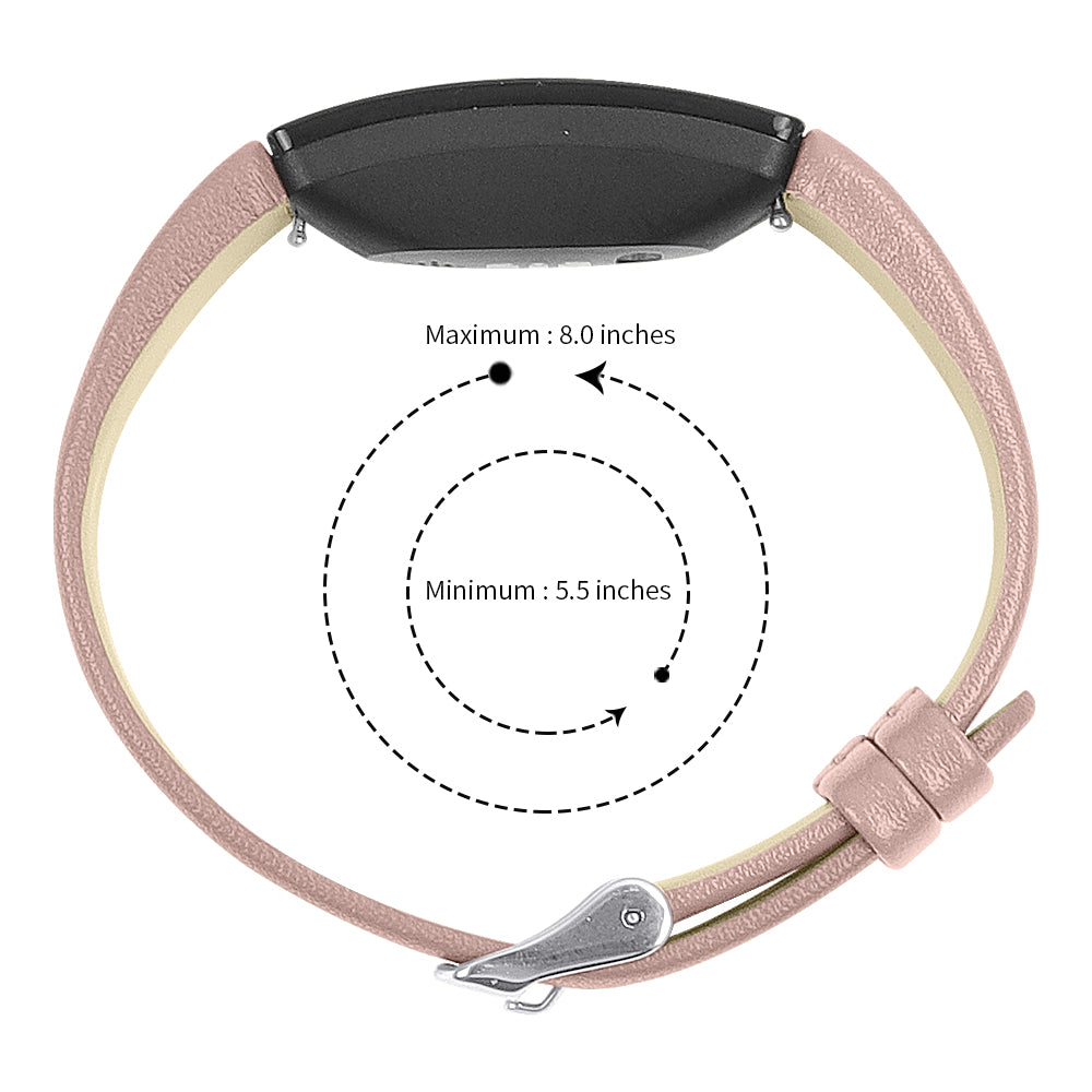 Smooth Leather Band for Fitbit Inspire & Inspire HR