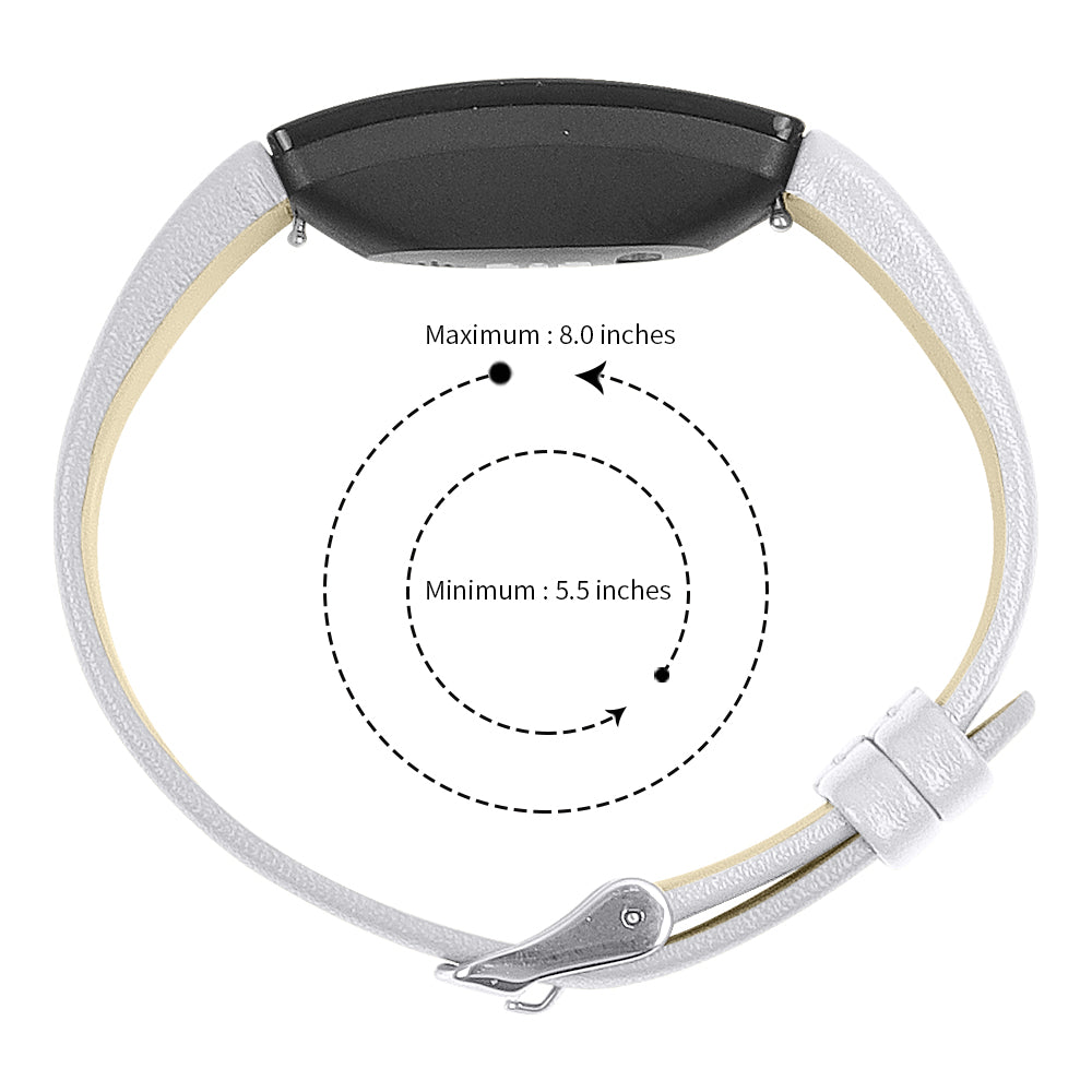 Smooth Leather Band for Fitbit Inspire & Inspire HR