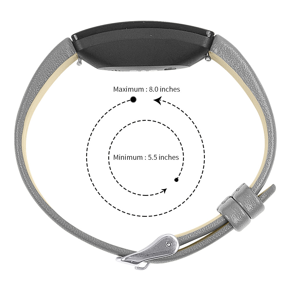 Smooth Leather Band for Fitbit Inspire & Inspire HR