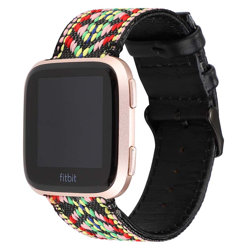 Embroidered Leather Strap for Apple Watch