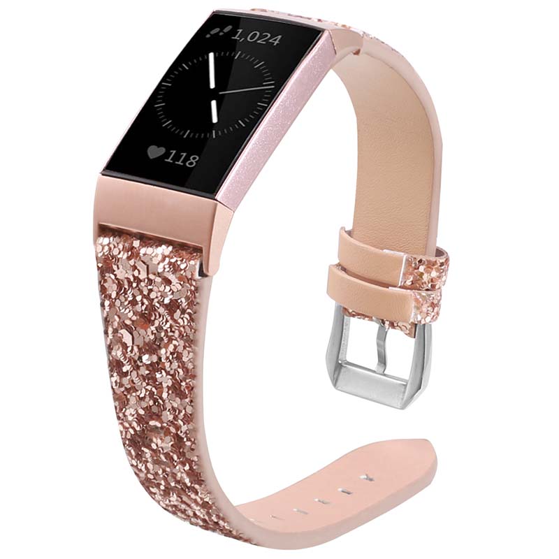 Sequin Leather for Fitbit Charge & Charge – North Street Watch Co.