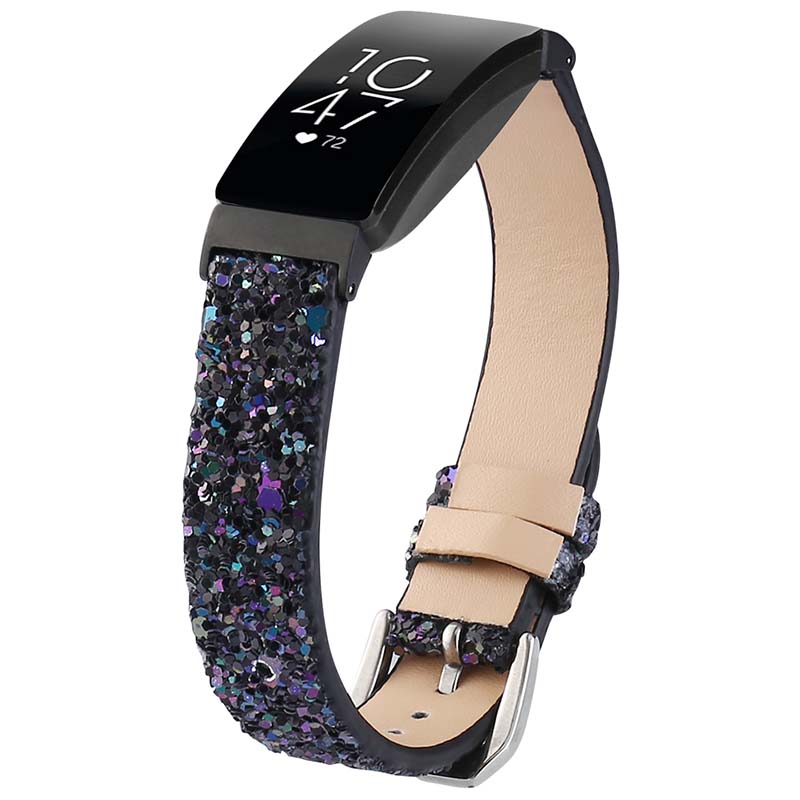 Sequin Leather Strap for Fitbit Charge 4 & Charge 3