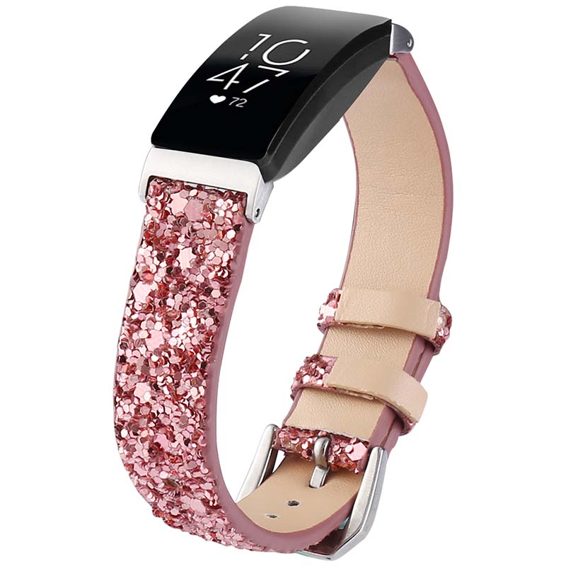 Sequin Leather Strap for Fitbit Charge 4 & Charge 3