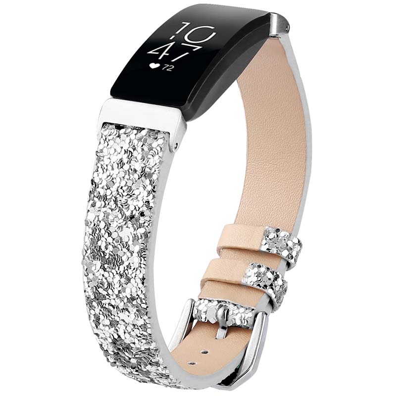 Sequin Leather Strap for Fitbit Charge 4 & Charge 3