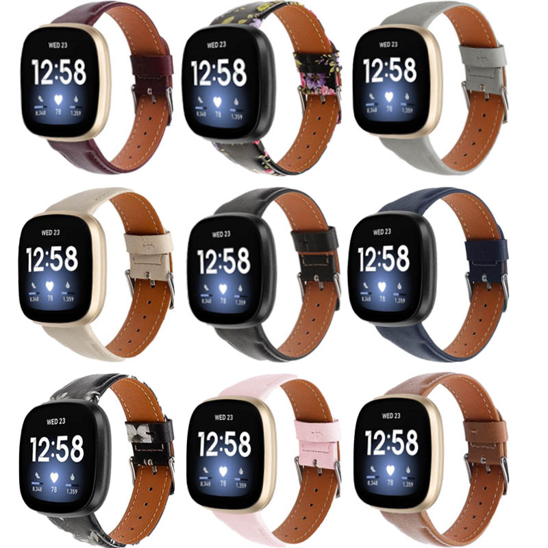Leather Band for Fitbit Versa 3