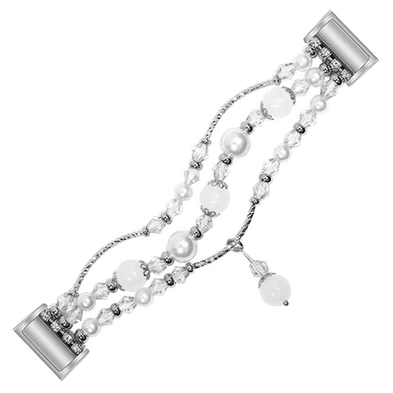 Crystal Bead Bracelet with Rhinestones for Fitbit Charge 4 & Charge 3