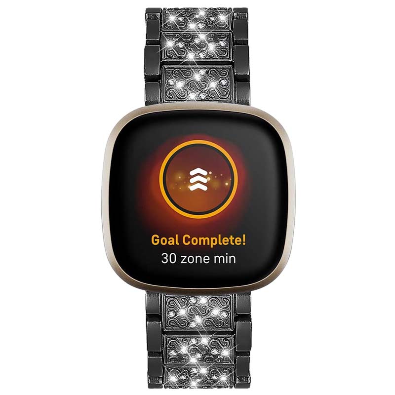 Stainless Steel Bracelet with Rhinestones for Fitbit Sense