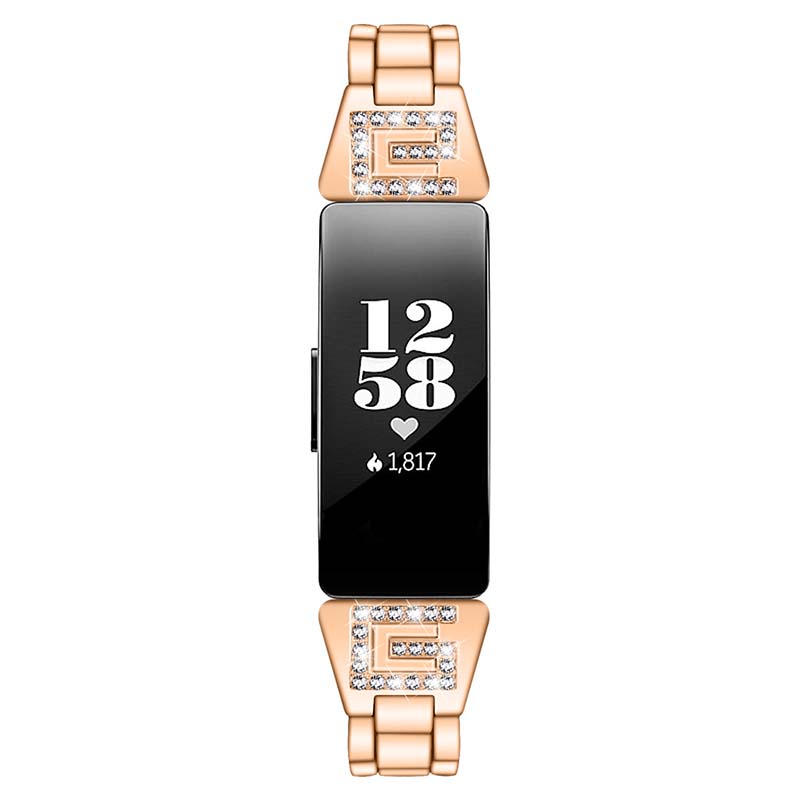 Alloy Link Band with Rhinestones for Fitbit Inspire 2