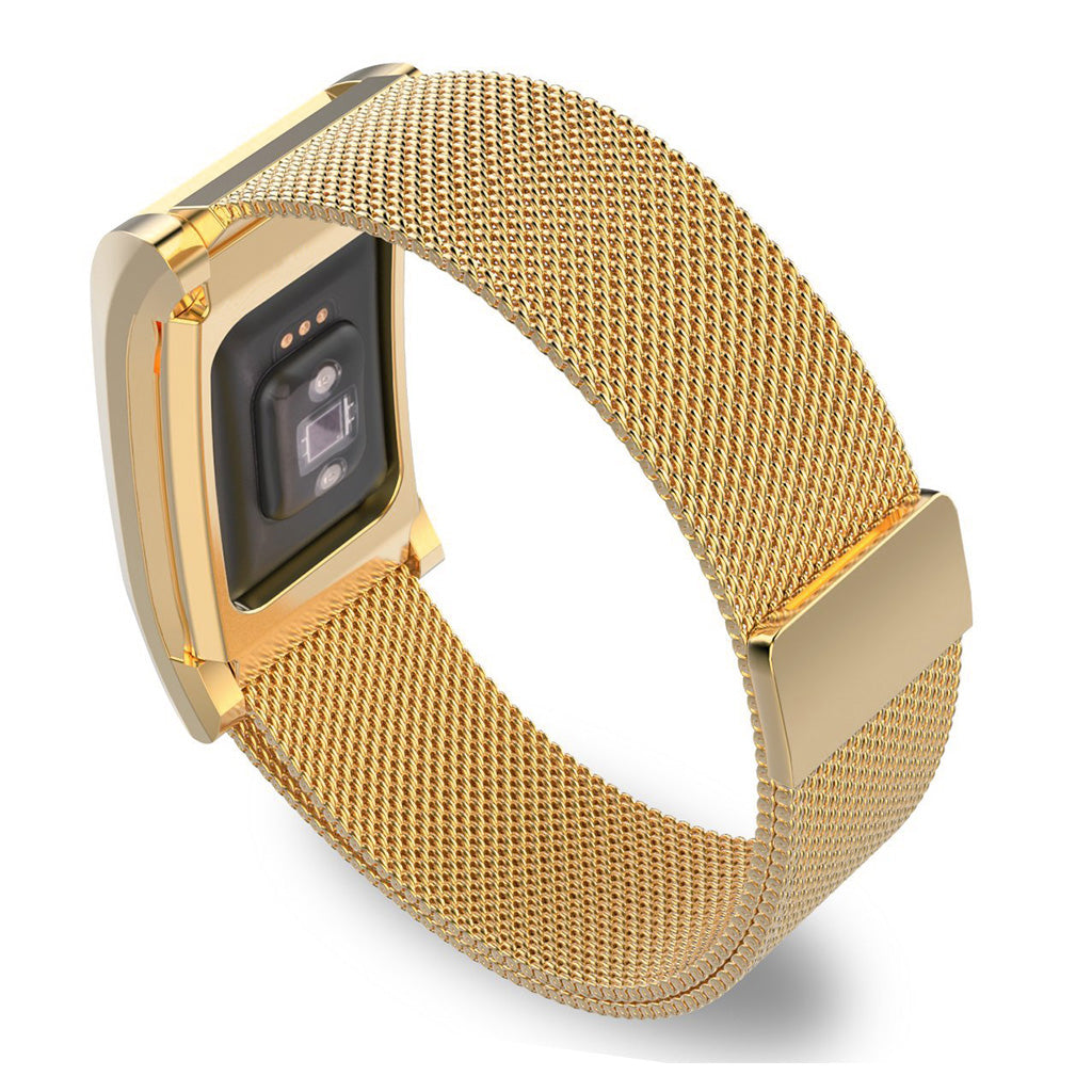 Milanese Mesh Strap with Protective Case for Fitbit Charge 2