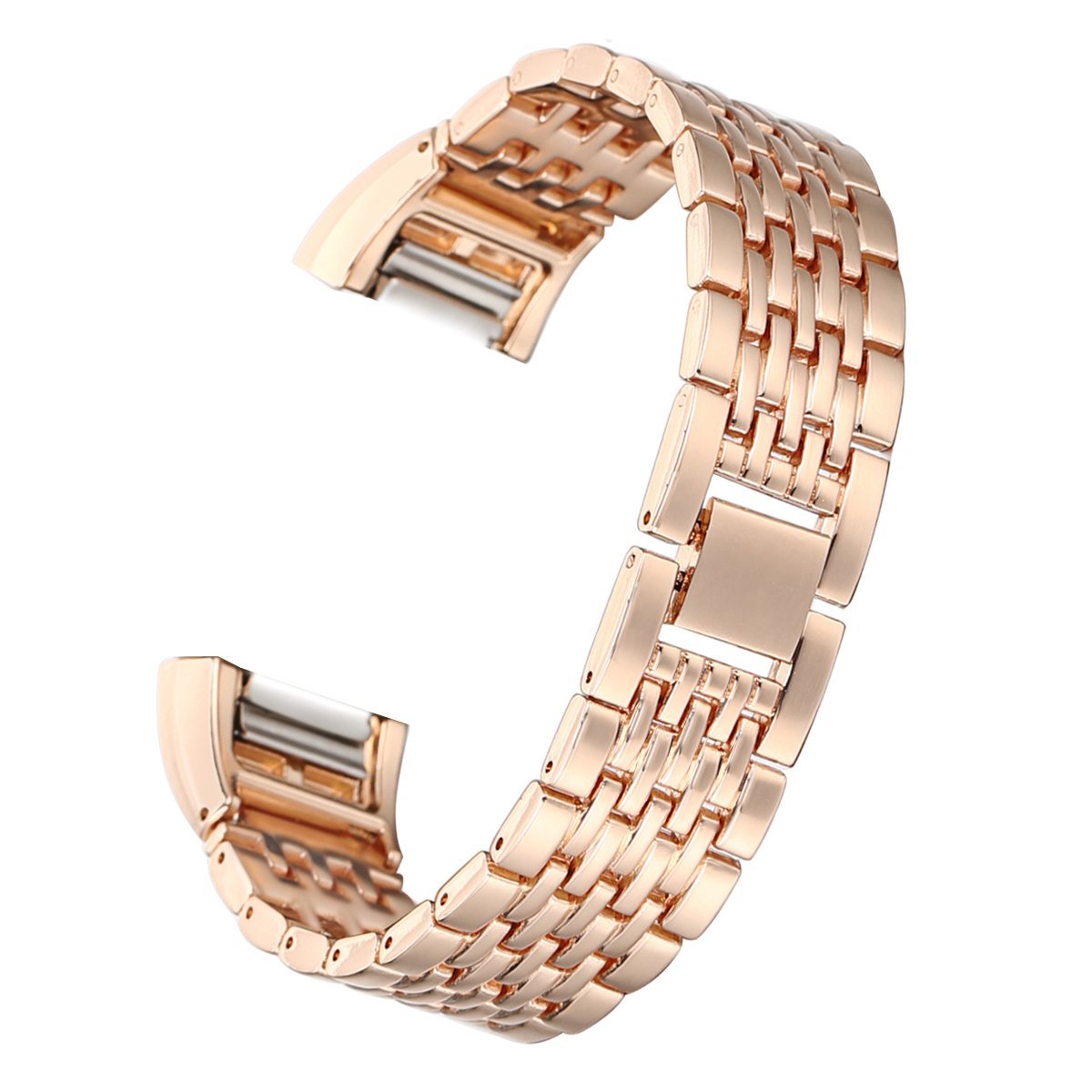 Metal H-Link Watch Strap for Fitbit Charge 2