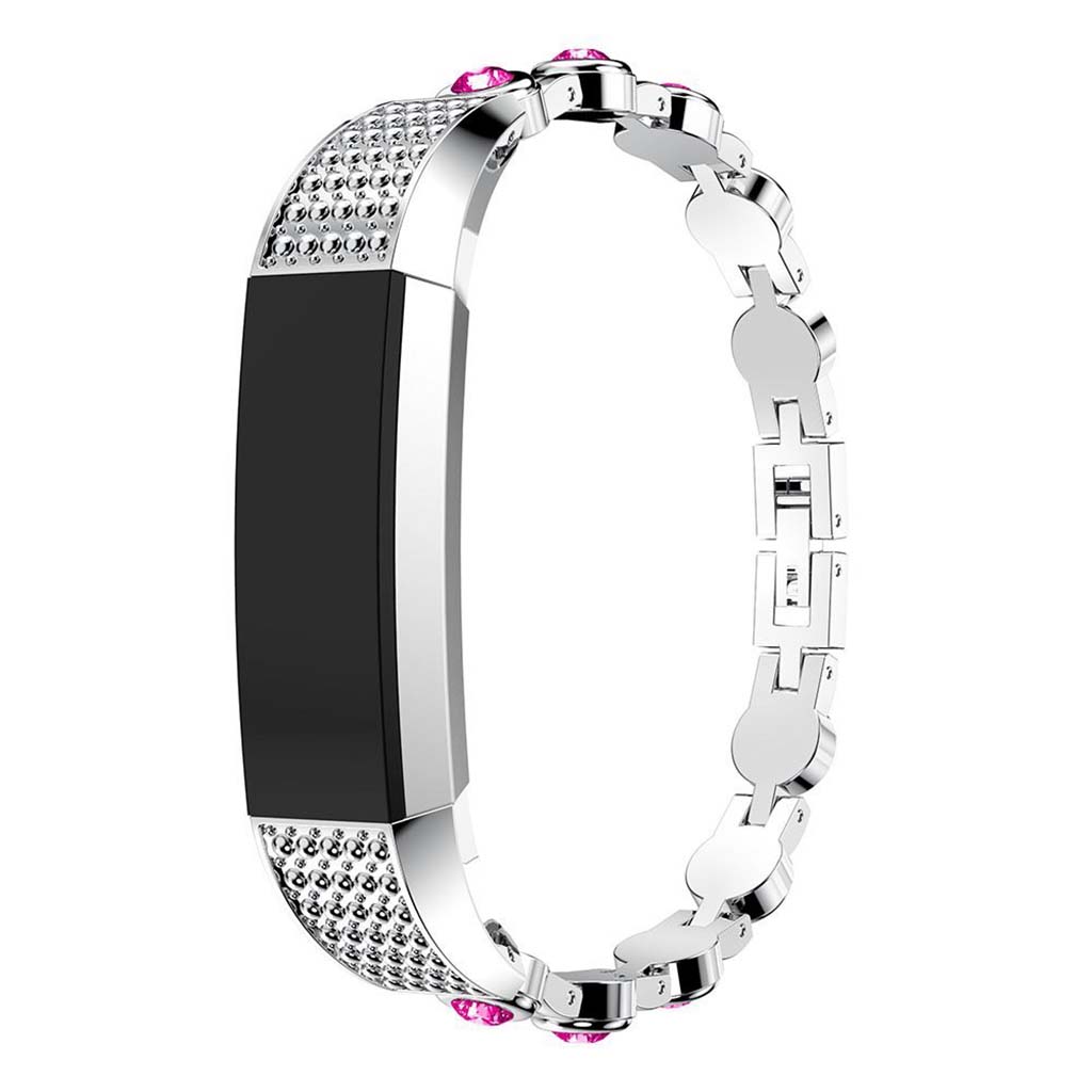 Stainless Steel & Rhinestones Bracelet for Fitbit Alta & HR