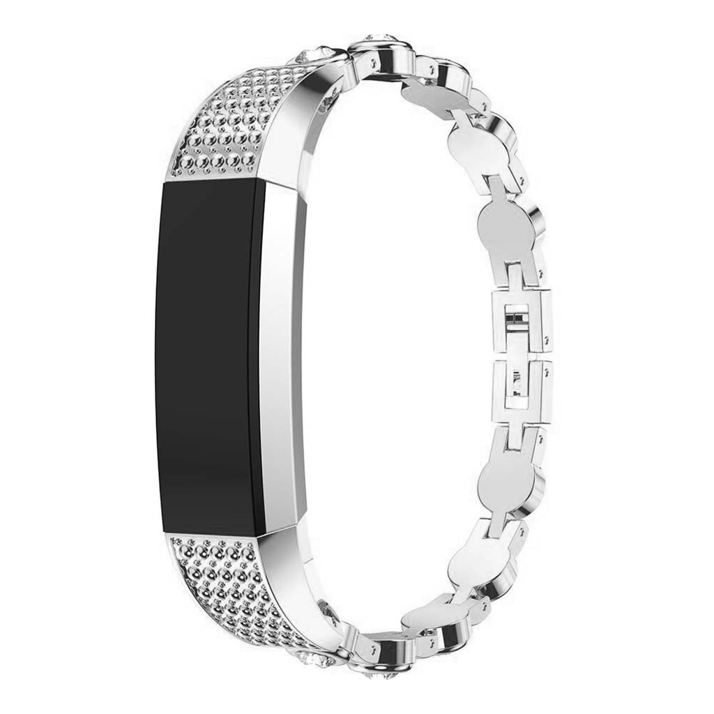 Stainless Steel & Rhinestones Bracelet for Fitbit Alta & HR