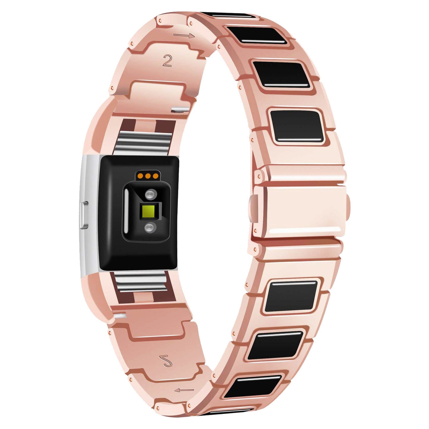 Stainless Steel Ceramic Strap for Fitbit Charge 2