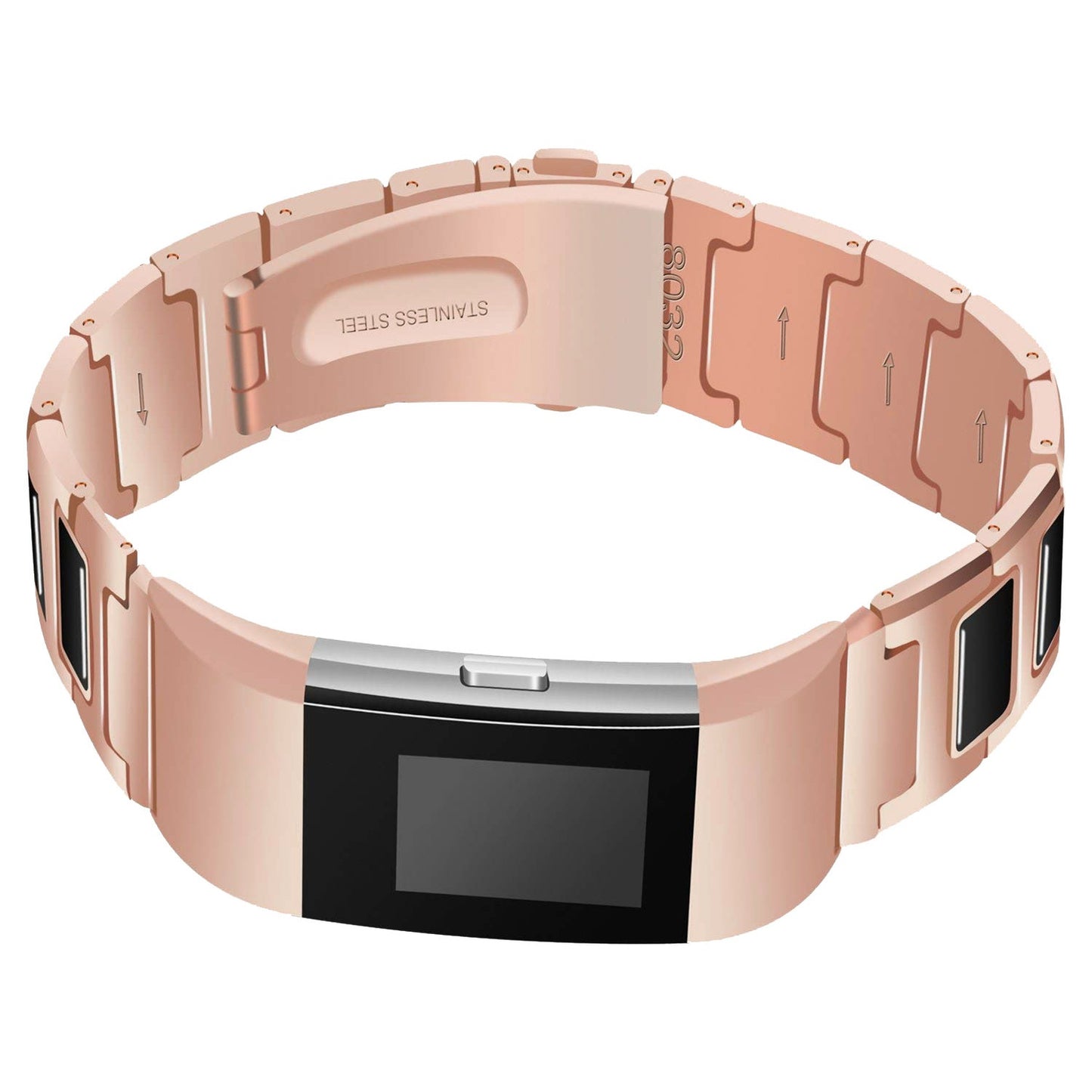 Stainless Steel Ceramic Strap for Fitbit Charge 2