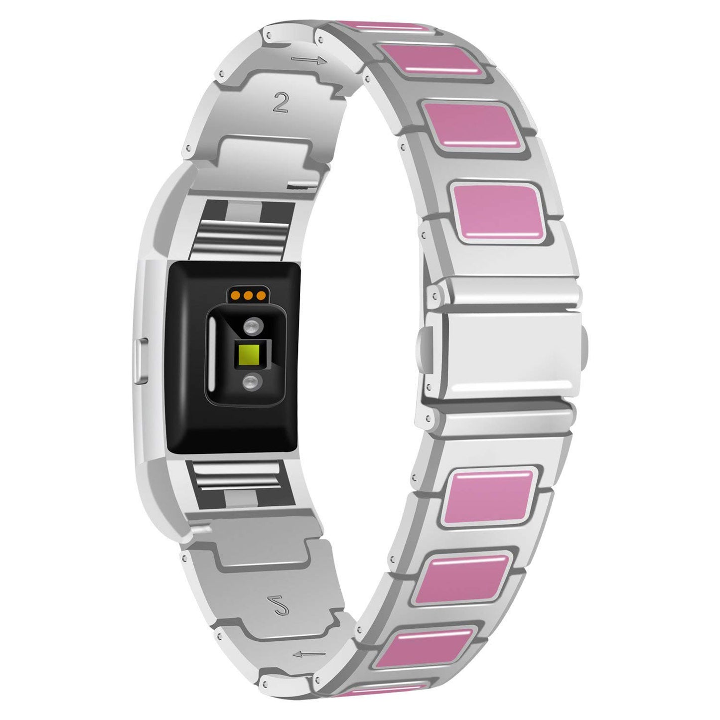Stainless Steel Ceramic Strap for Fitbit Charge 2