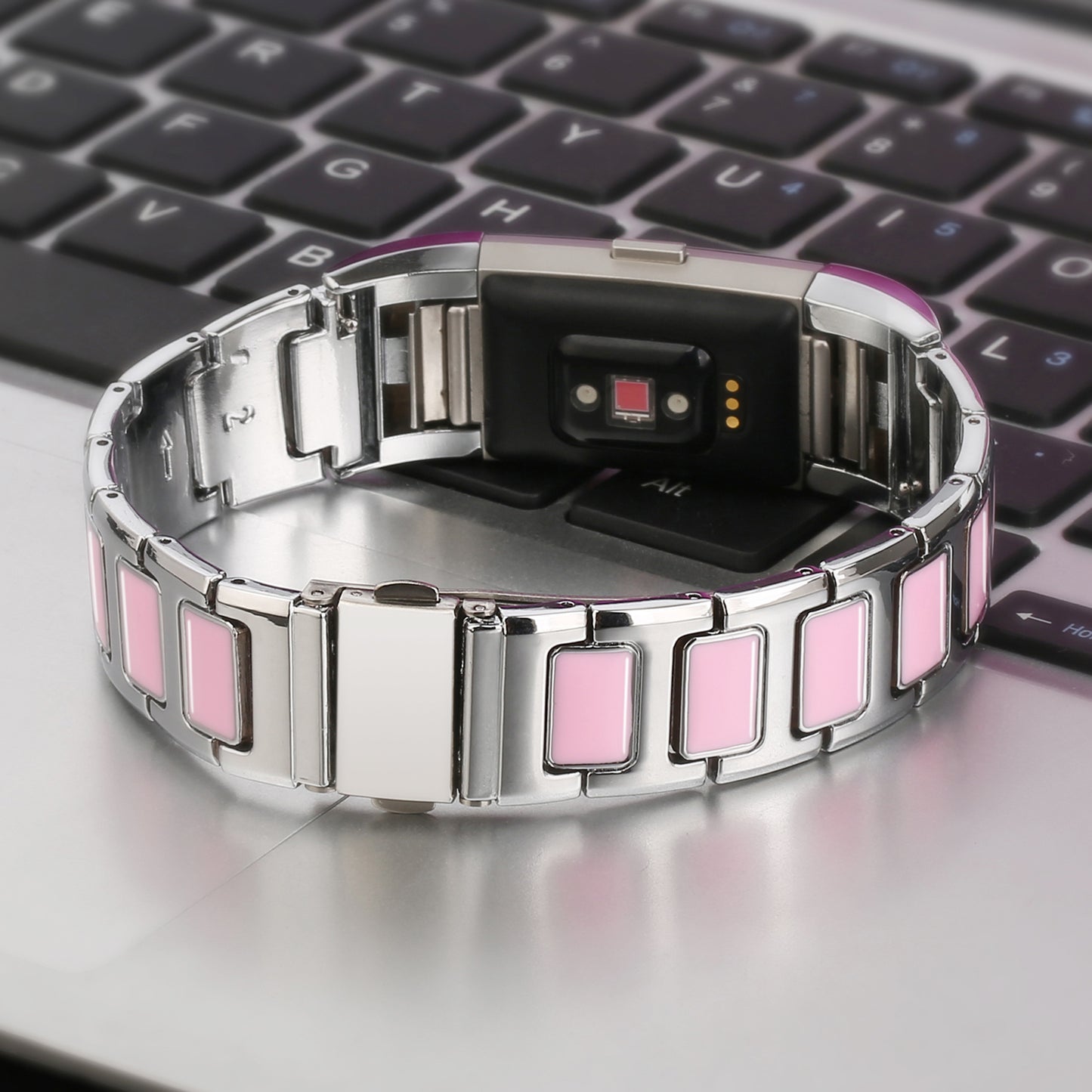 Stainless Steel Ceramic Strap for Fitbit Charge 2