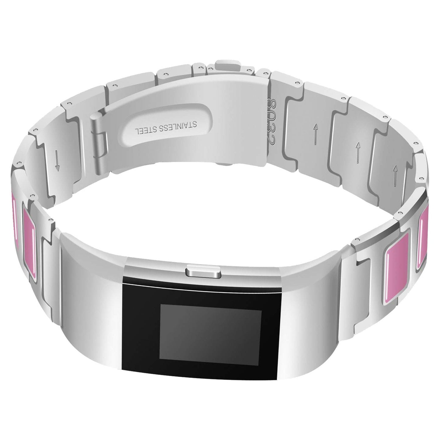 Stainless Steel Ceramic Strap for Fitbit Charge 2