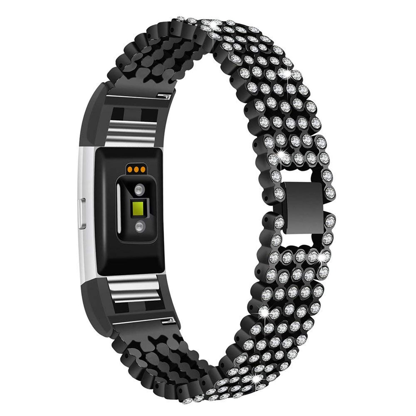 Metal Rhinestone Bracelet for Fitbit Charge 2