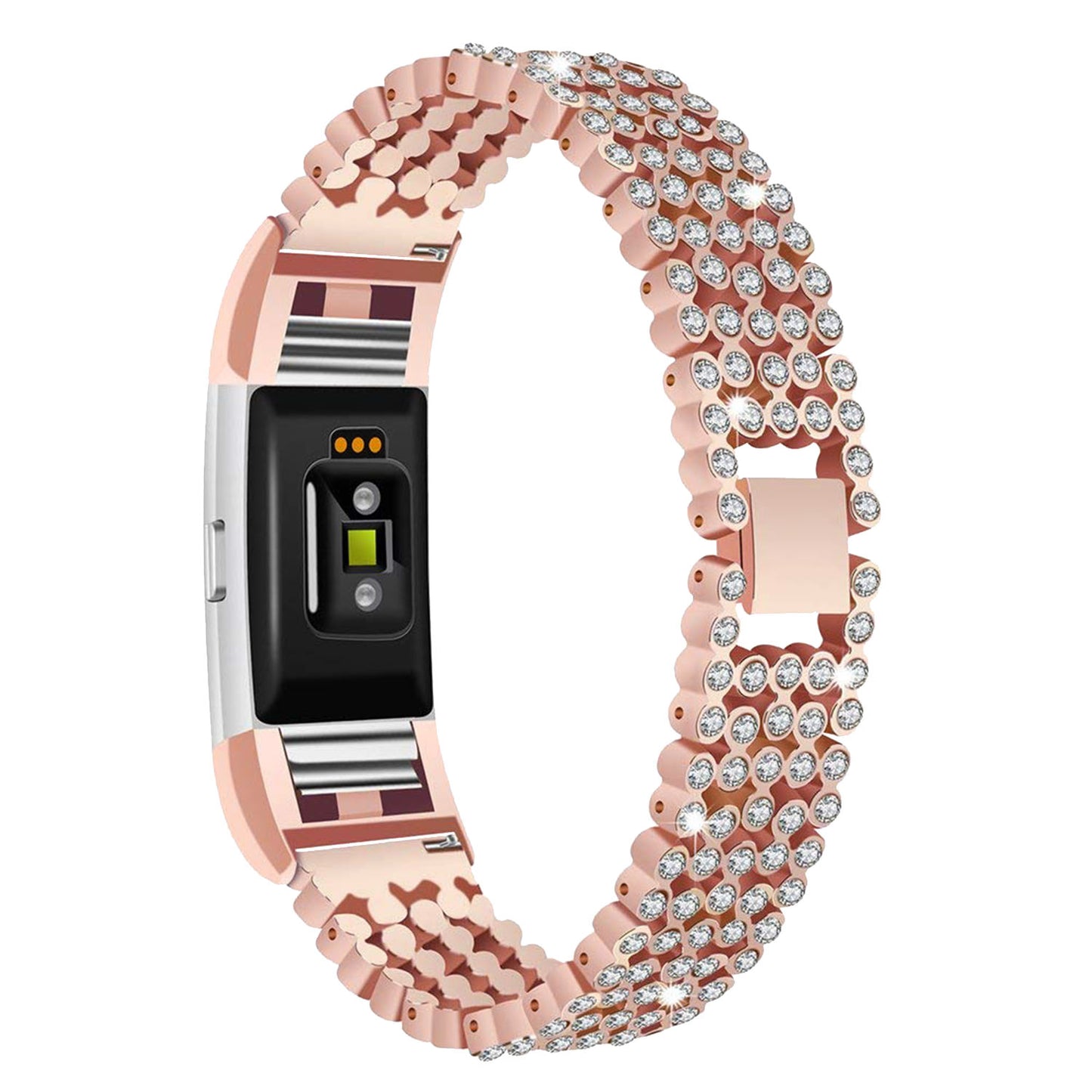 Metal Rhinestone Bracelet for Fitbit Charge 2