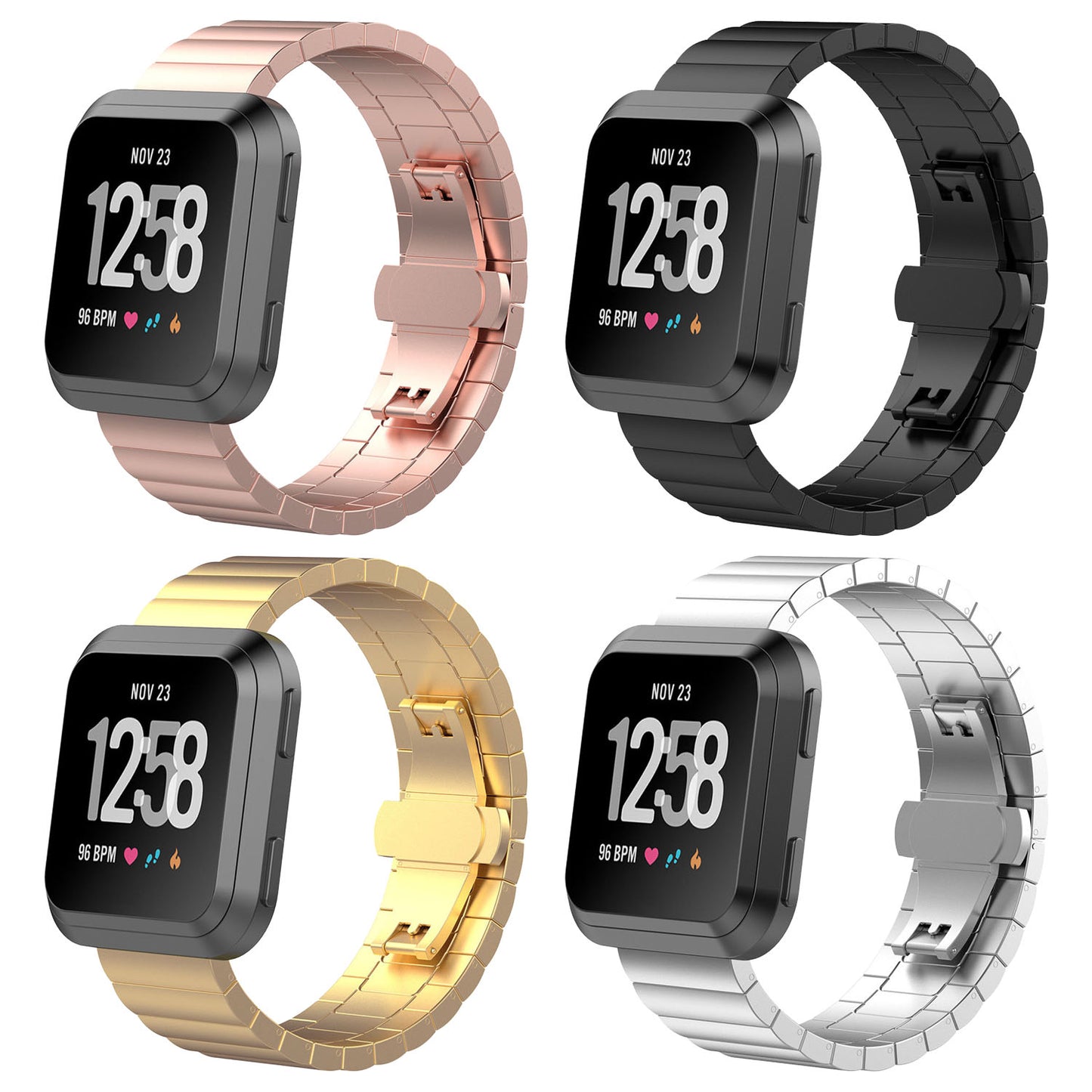 Stainless Steel Strap for Fitbit Versa & Versa 2