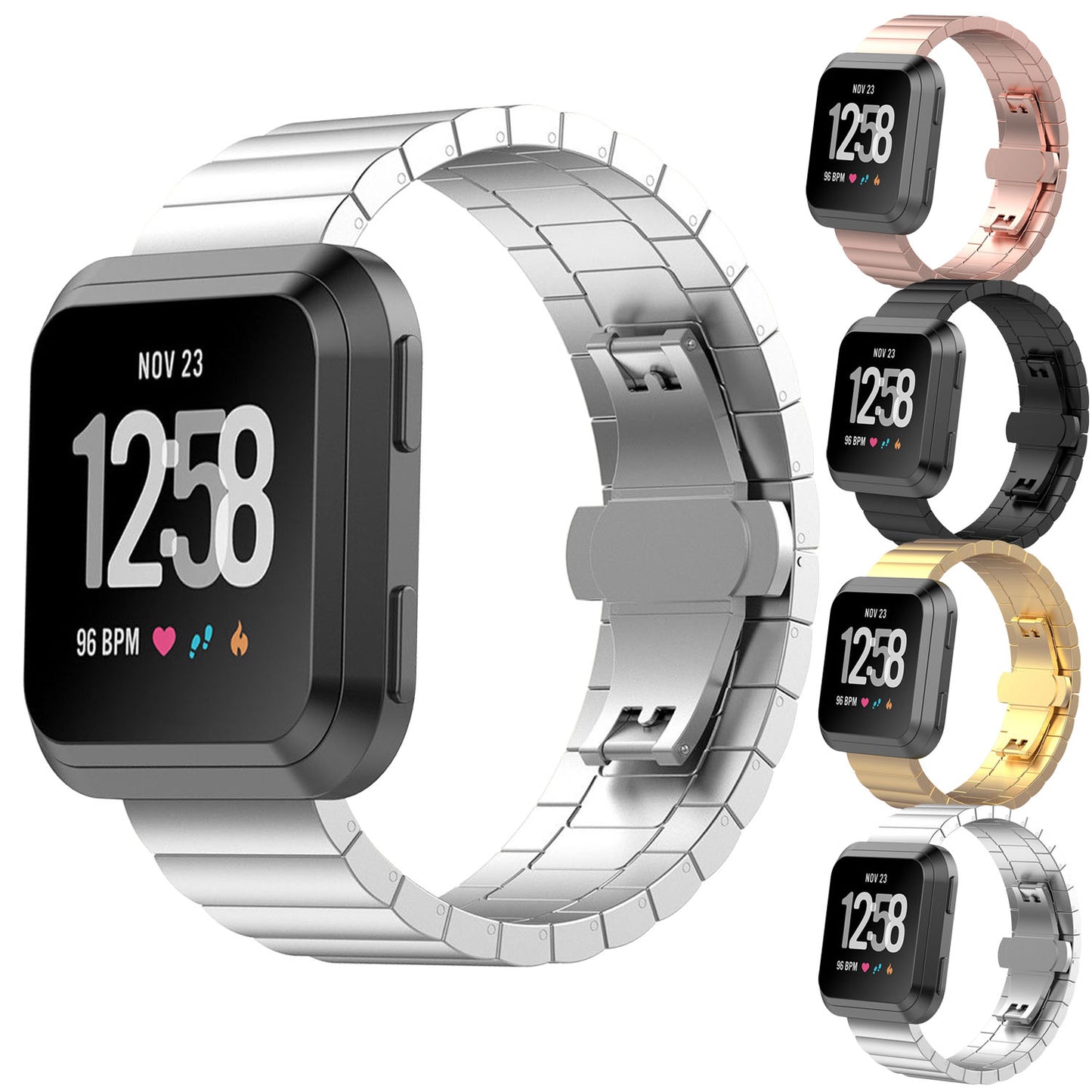Stainless Steel Strap for Fitbit Versa & Versa 2