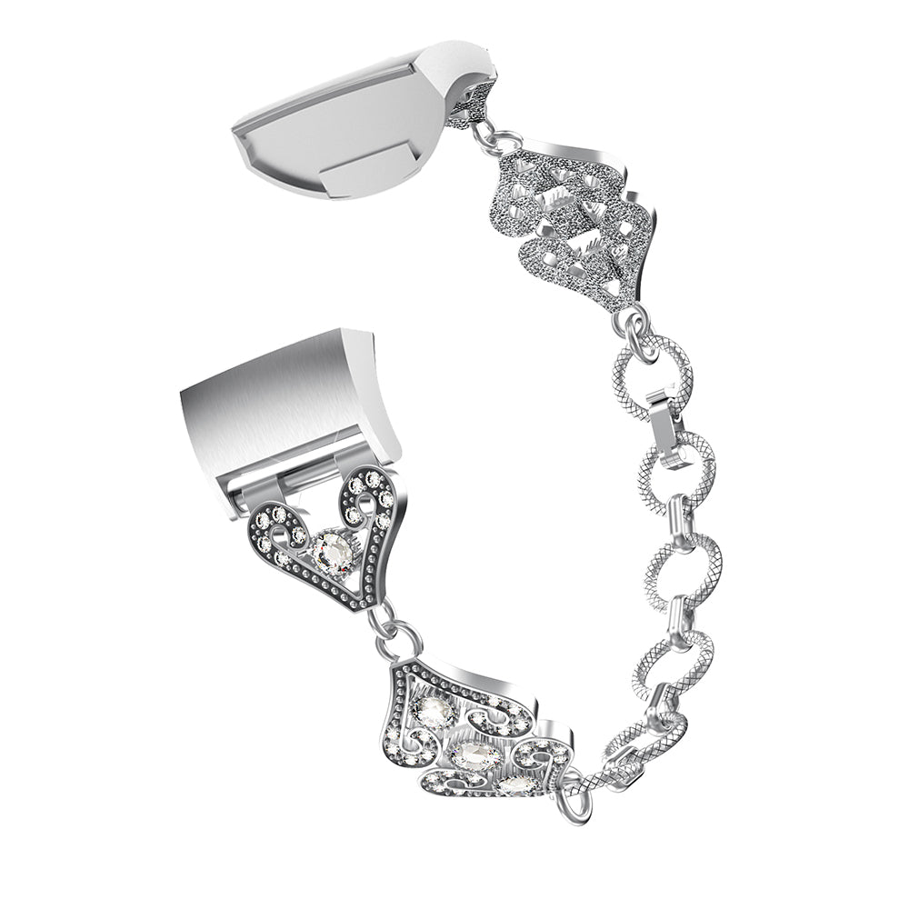 Alloy Band w/ Rhinestones for Fitbit Charge 3 & Charge 4