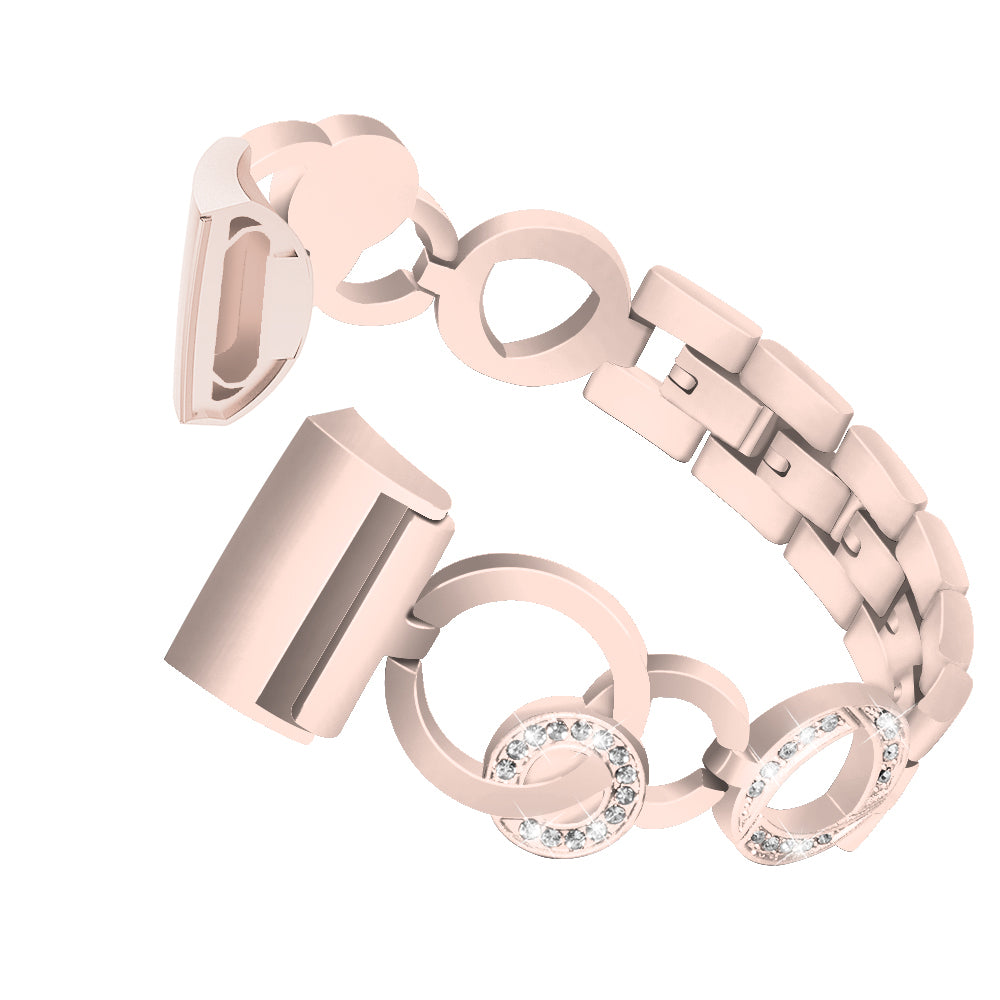 Alloy Bracelet w/ Rhinestones for Fitbit Charge 3 & Charge 4
