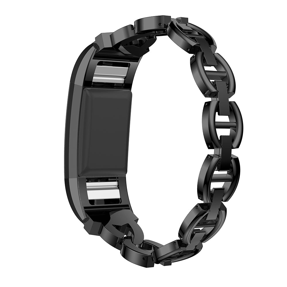 Link Bracelet with Rhinestones for Fitbit Charge 2