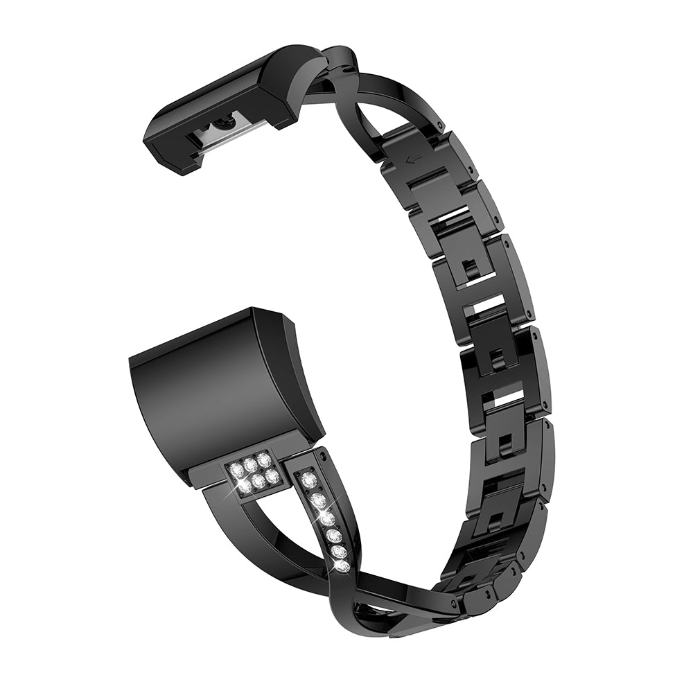 Alloy Bracelet with Rhinestones for Fitbit Charge 2