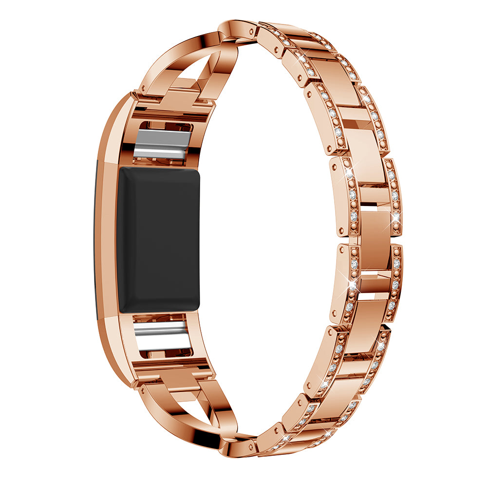 Alloy Bracelet with Rhinestones for Fitbit Charge 2