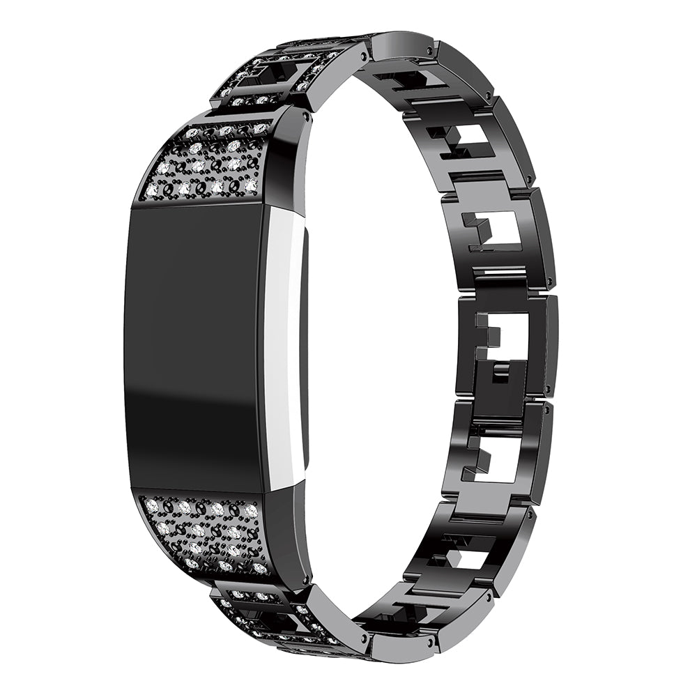 Alloy Band with Rhinestones for Fitbit Charge 2