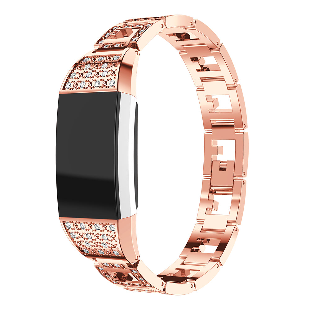 Alloy Band with Rhinestones for Fitbit Charge 2