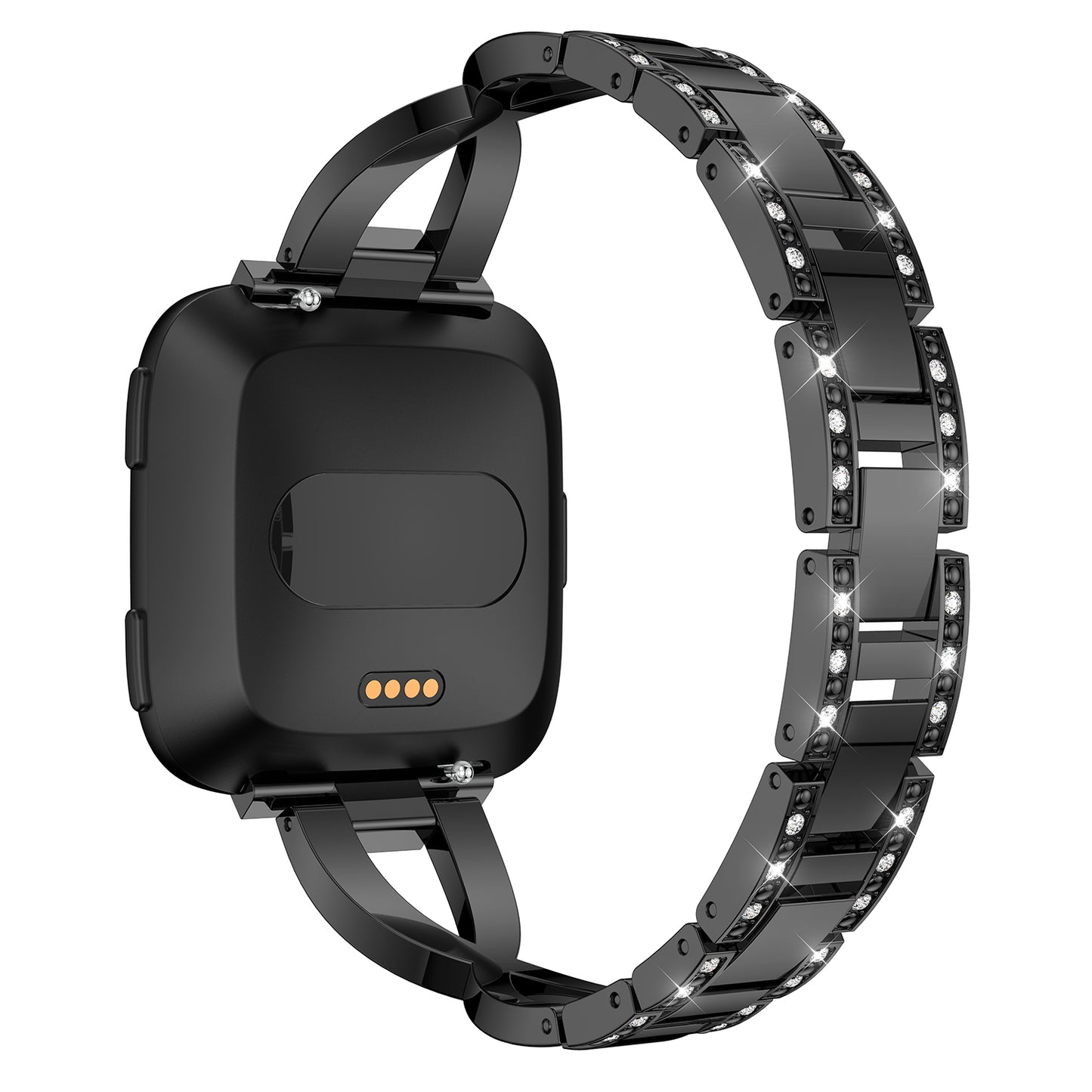 Alloy Bracelet w/ Rhinestones for Fitbit Charge 3 & Charge 4