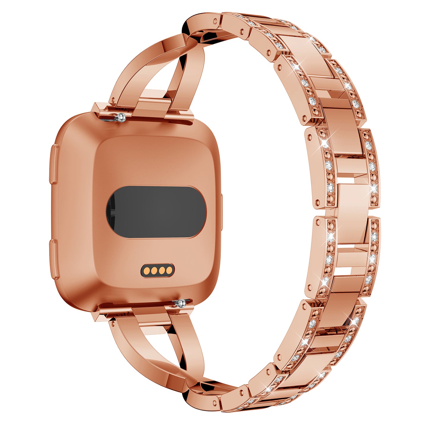 Alloy Bracelet w/ Rhinestones for Fitbit Charge 3 & Charge 4